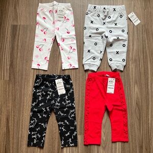 First Impressions Baby Leggings & Jogger Bundle 6–9M NWT (4 Piece Set)